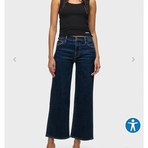 NWT Hudson Jeans Rosalie High-Rise Wide-Leg Ankle Jeans